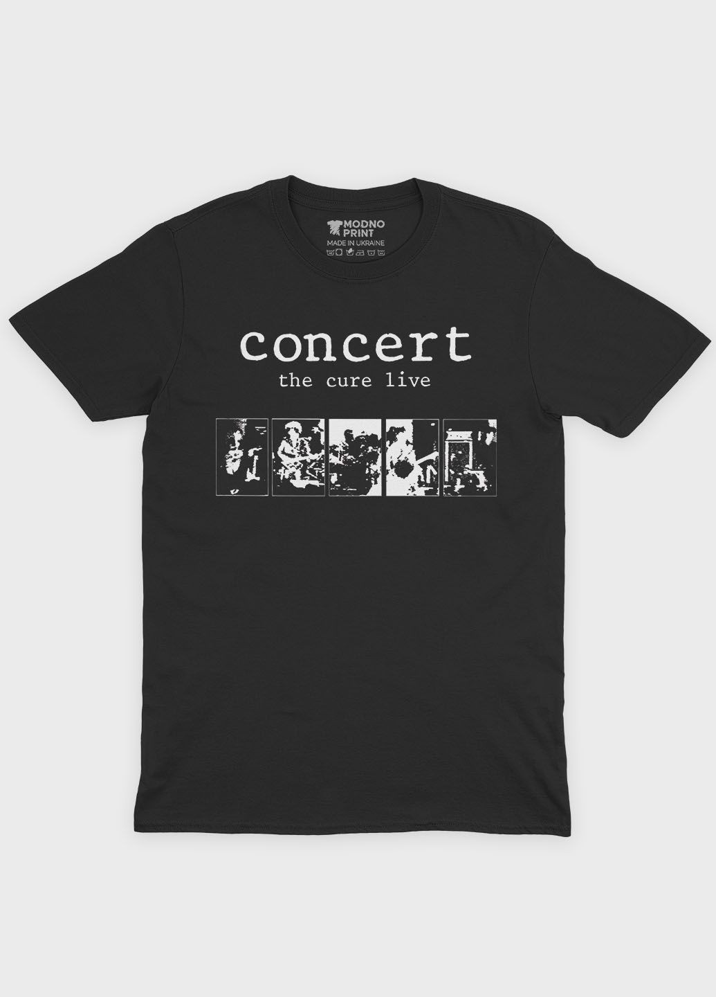 Женская футболка с рок-принтом "The Cure" (TS001-004-2-787-F-BL-F) Modno - (317744130)