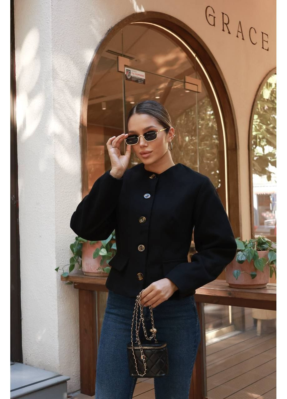 Жіночий жакет з кашеміру коричневий No Brand (362416866)