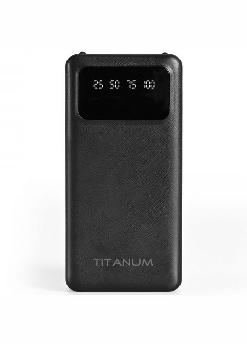 Повербанк 30000mAh OL03 Black з ліхтариком (TPBOL03-B) Titanum (282312670)