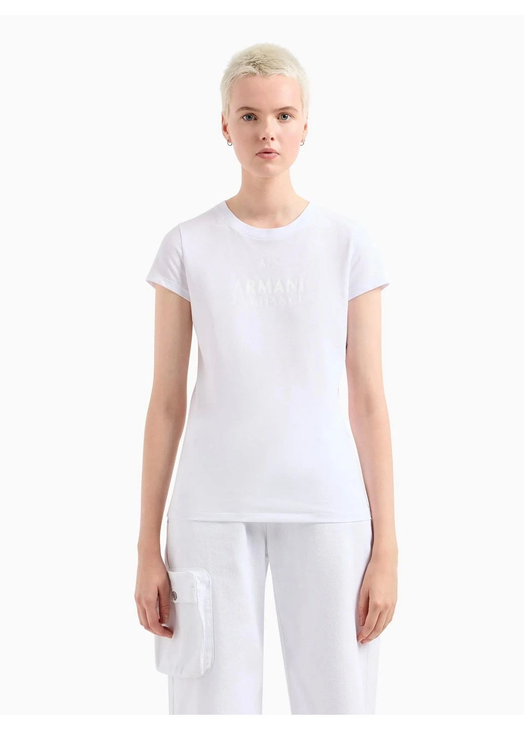 Футболка 8533044 Белый QZ3524 Armani Exchange - (381479513)