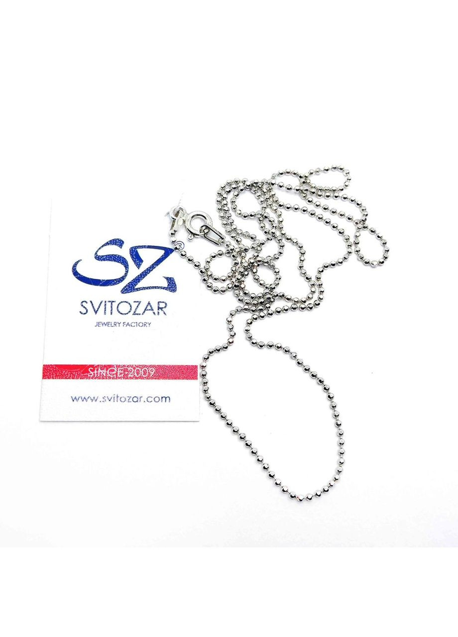 Ланцюжок 40 розмір срібло 925° 1,73г. кульки родій (PLDC120 Rod) Svitozar (365874320)