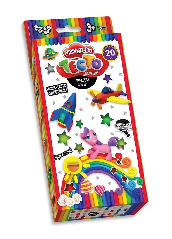 Креативное творчество "Тесто для лепки" коробка 20 цветов*20г Home (316552595)