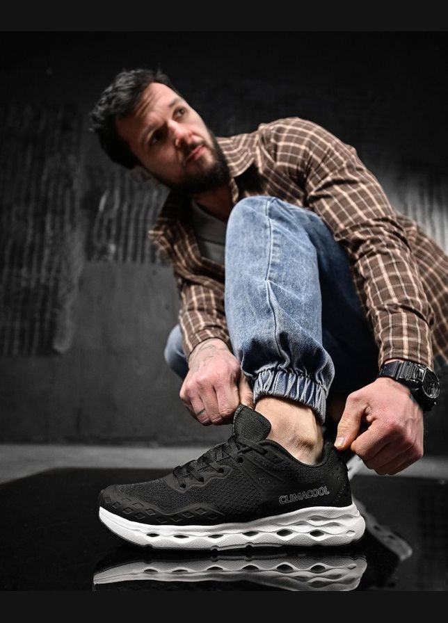 Черные летние стильные мужские кроссовки сетка черные Freedom