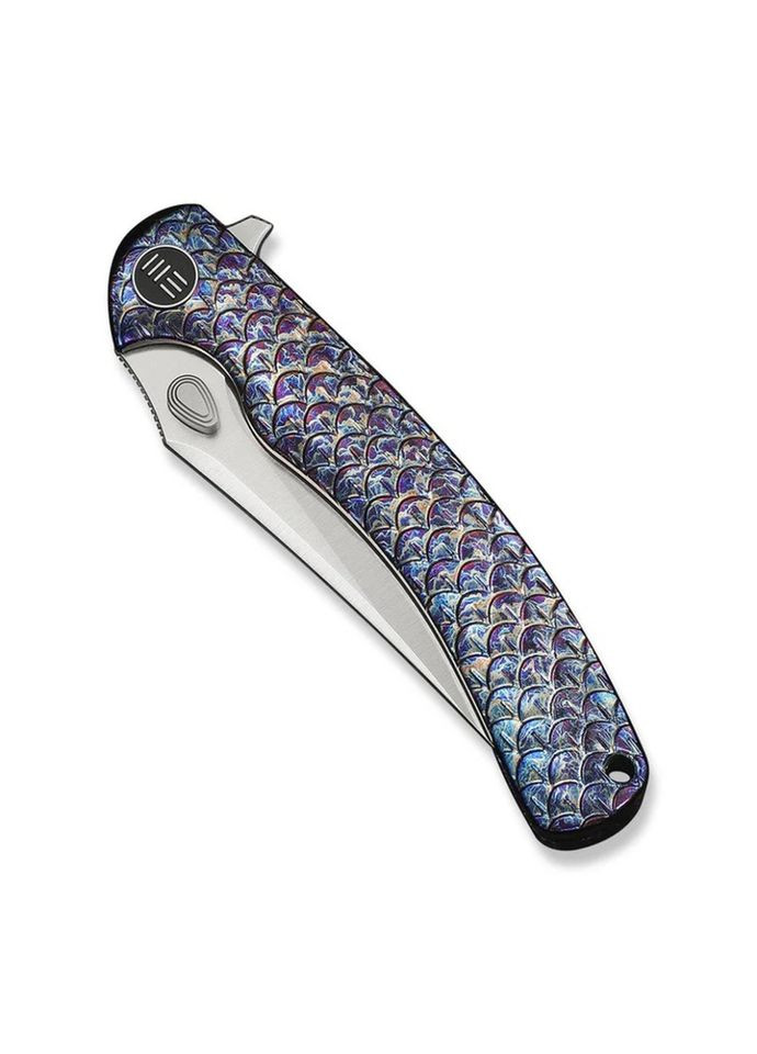Складной туристический нож Dracarys, (9.1 см) Böhler M390 / титан 6AL4V пламенный Weknife (391581038)