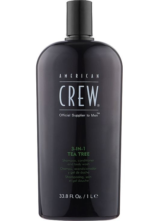 Засіб по догляду за волоссям і тілом 3-в-1 Tea Tree 3-in-1 Shampoo, Conditioner and Body Wash 250ml (253579-34357) American Crew (368646598)