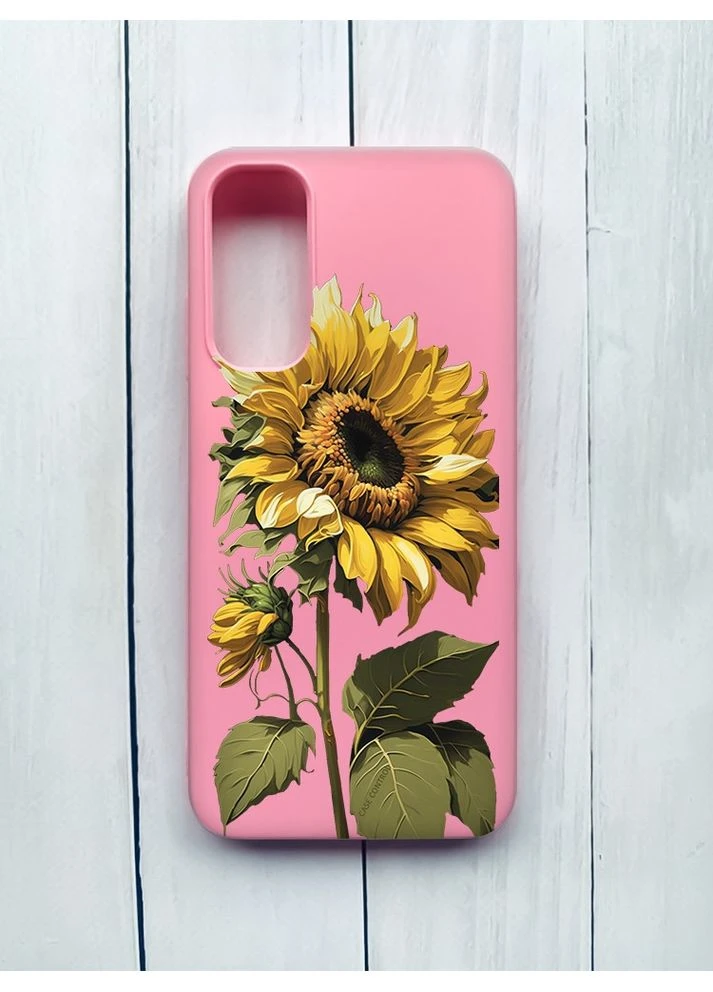Матовий чохол на Samsung Galaxy A05s (A057) Рожевий:: Соняшник (принт 274) Creative (360693689)
