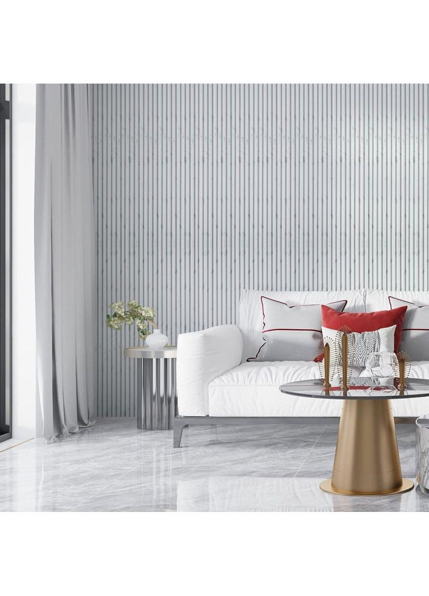 Рельс декоративный PS 2900х120х12мм Белый мрамор SW-00002134 Sticker Wall (353968339)