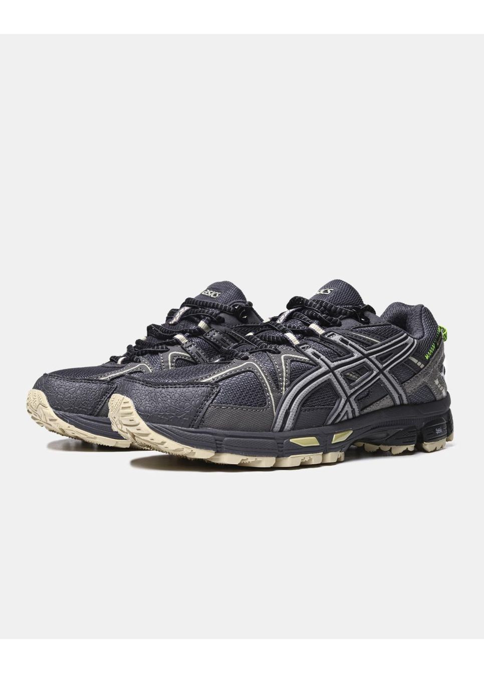 Черные демисезонные кроссовки мужские asics gel-kahana 8 gray marathon running gore-tex асикс гель кахано No Brand