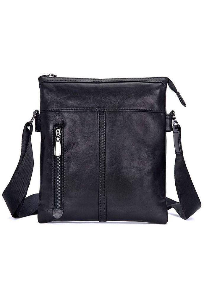 Уникальная кожаная сумка через плечо, черный цвет,, JD1023A John McDee (329146707)