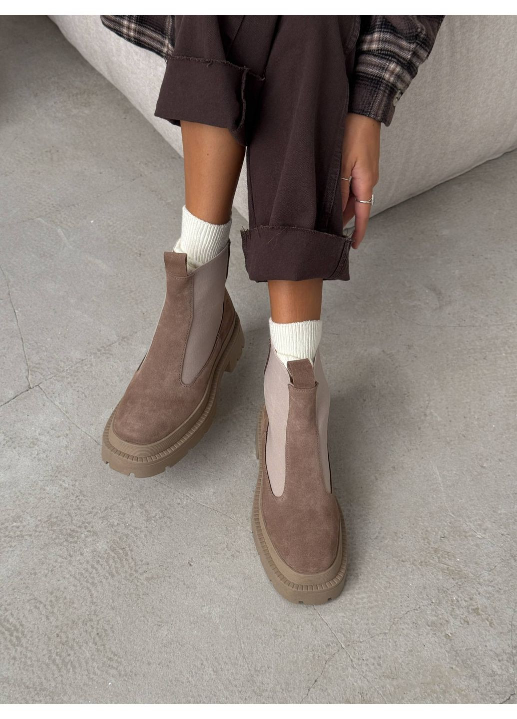 Демісезонні замшеві челсі Helen (361282523)