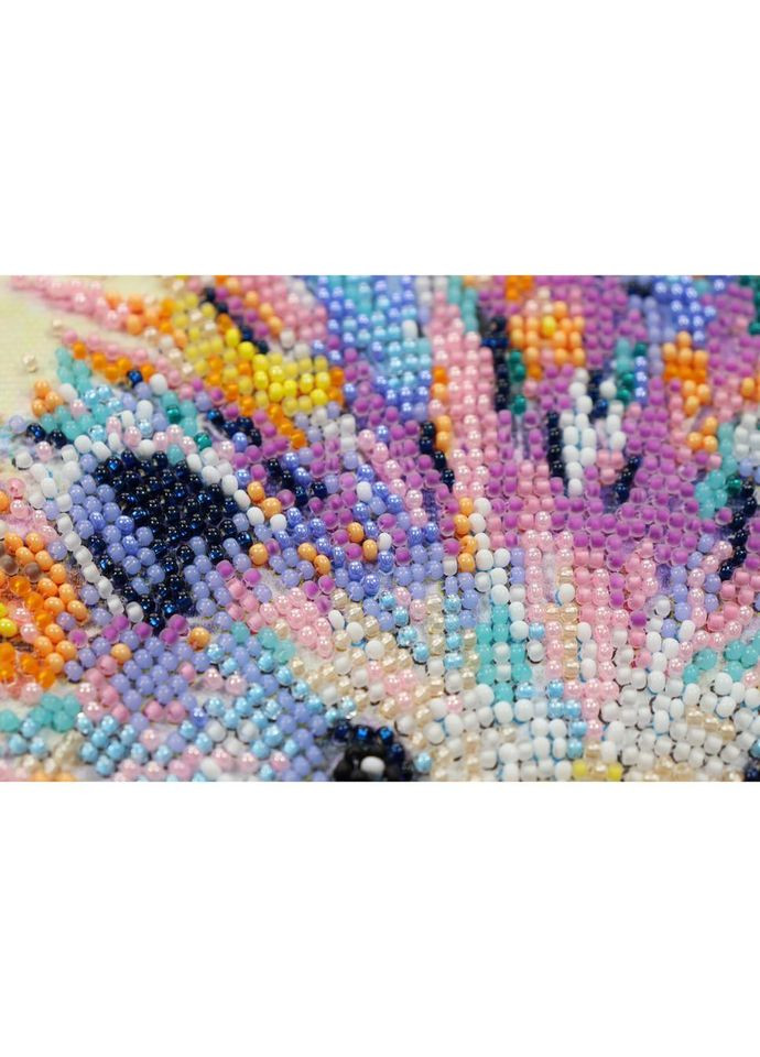 Набор-миди для вышивки бисером "Ежик" AMB-101 20х20 см No Brand (330607375)