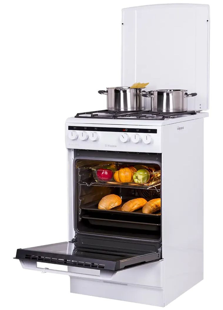 плита fcmw580250 комбинированная, 62л, 50x60см, конвекция, чугун, HANSA