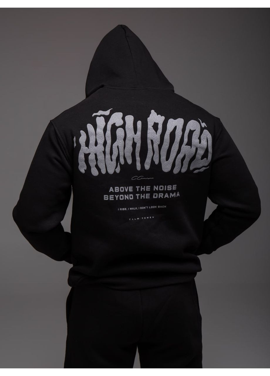 Мужской утепленный спортивный костюм "High Road" черный No Brand (366725592)