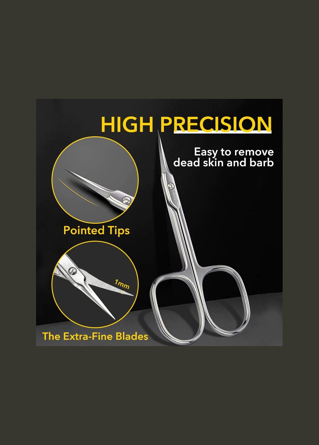 Манікюрні ножиці з неіржавкої сталі для змертвілої шкіри Koucht MJX (297707738)