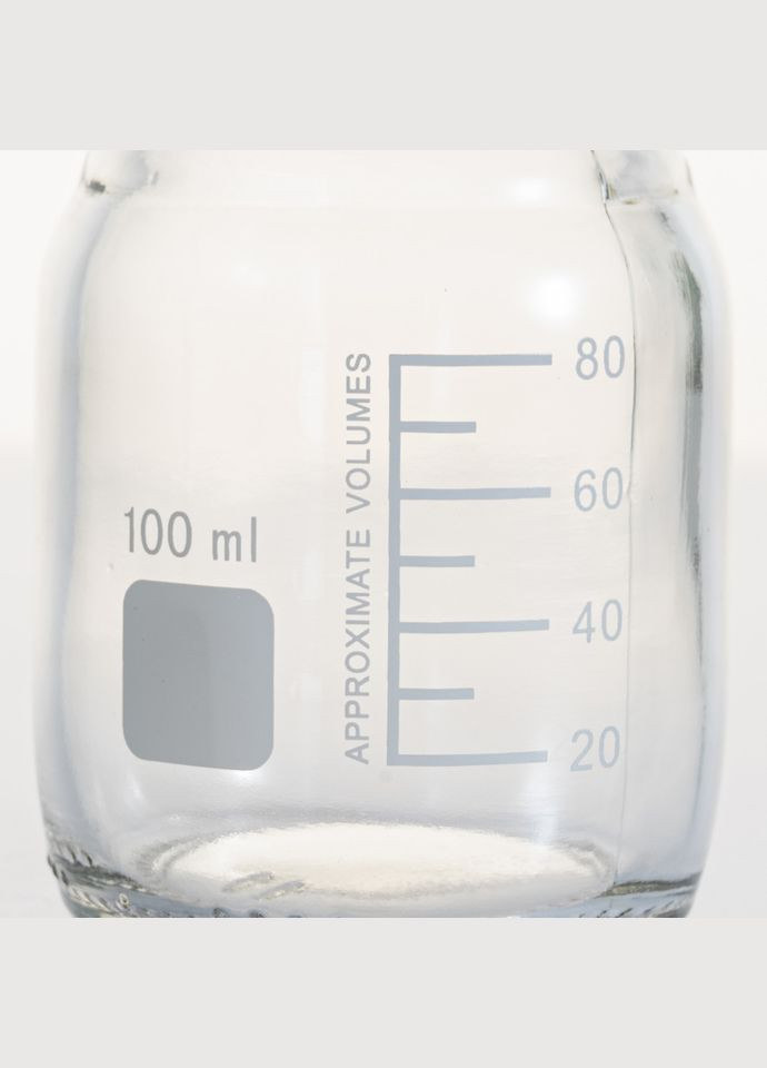 Банка 100 мл з гвинтовою кришкою та поділками, світле скло EximLab (332792898)