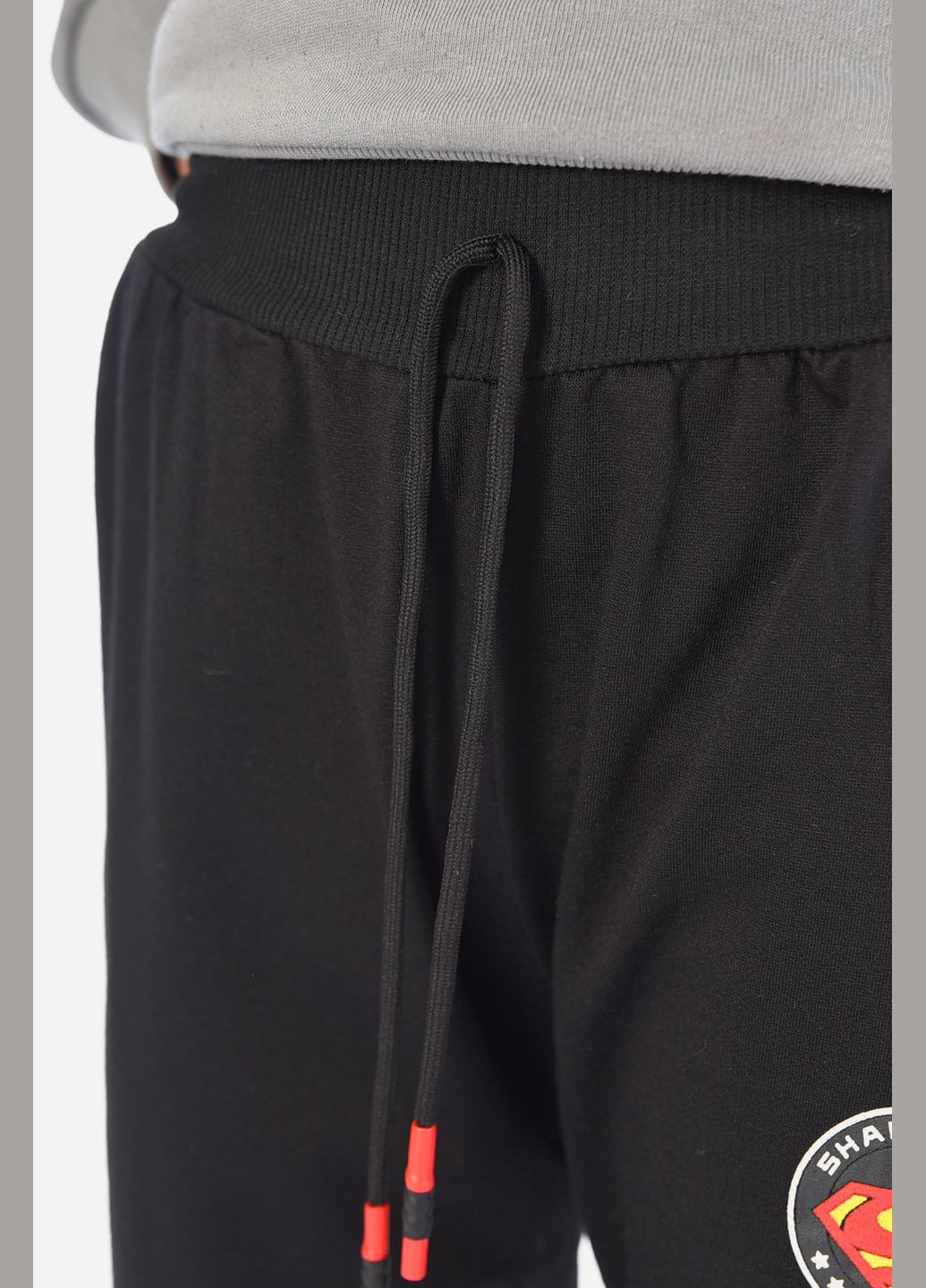 Спортивні штани дитячі для хлопчика чорного кольору Let's Shop (309151543)