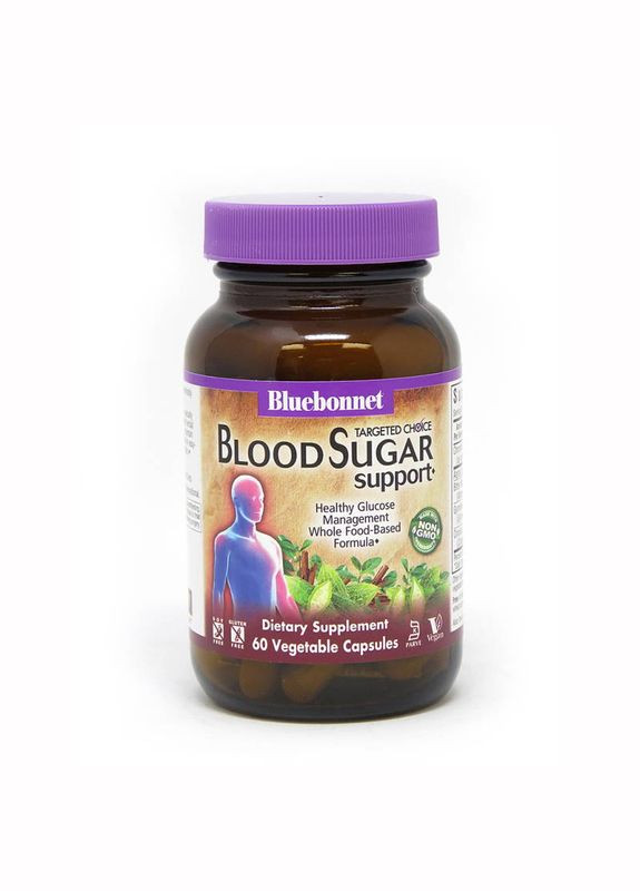 Естественная добавка Targeted Choice Blood Sugar Support, 60 вегакапсул Bluebonnet Nutrition (334708063)