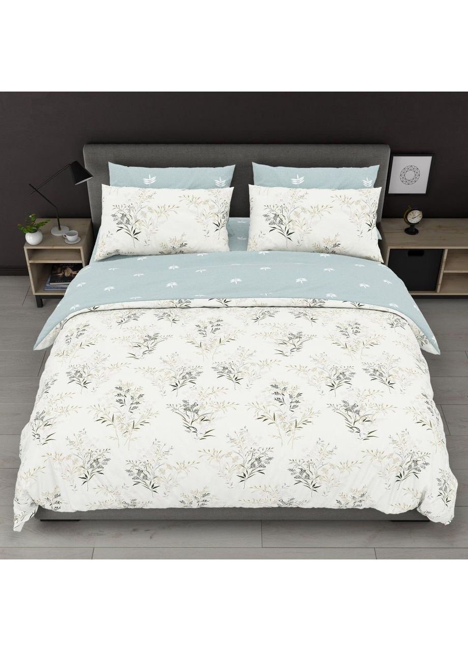 Постельное белье хлопковое Мелиса Двуспальное 180 x 220 Бязь Белое 70 х 70 No Brand (365066153)