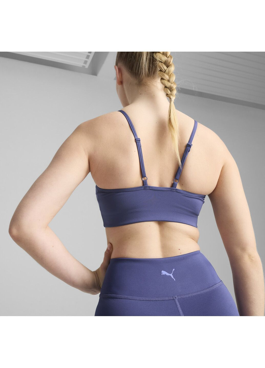 Синий спортивный бра move bra Puma полиэстер, нейлон, эластан