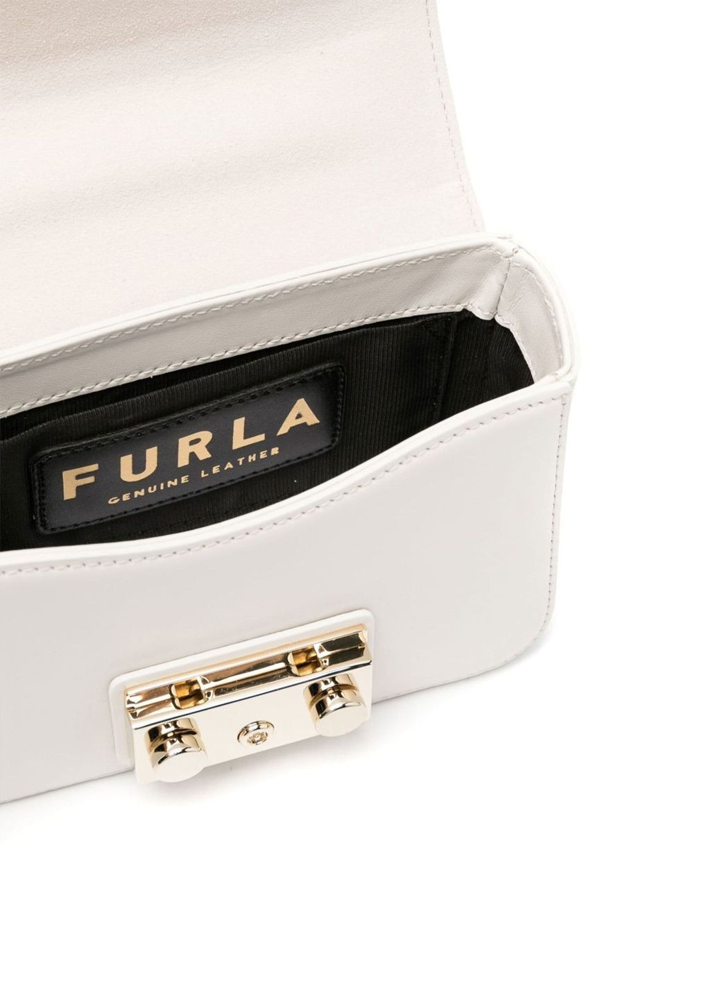 Сумка кросс боди женская кожанная белая Furla METROPOLIS MINI CROSSBODY (314900636)