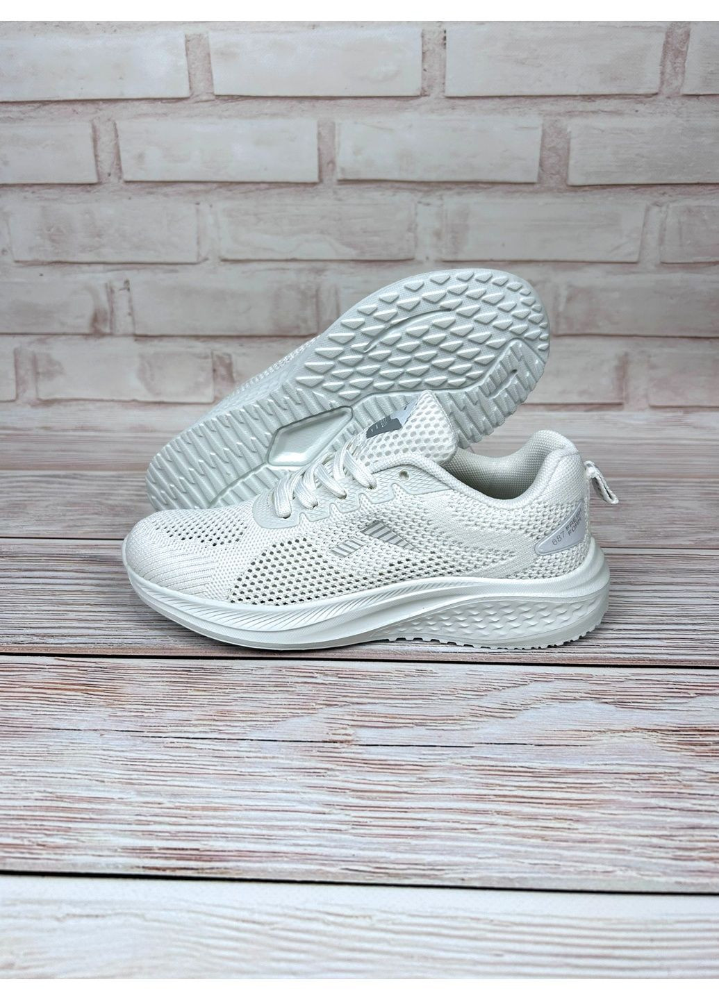 Женские кроссовки из текстиля повседневные Sayota белые лето (339768917)