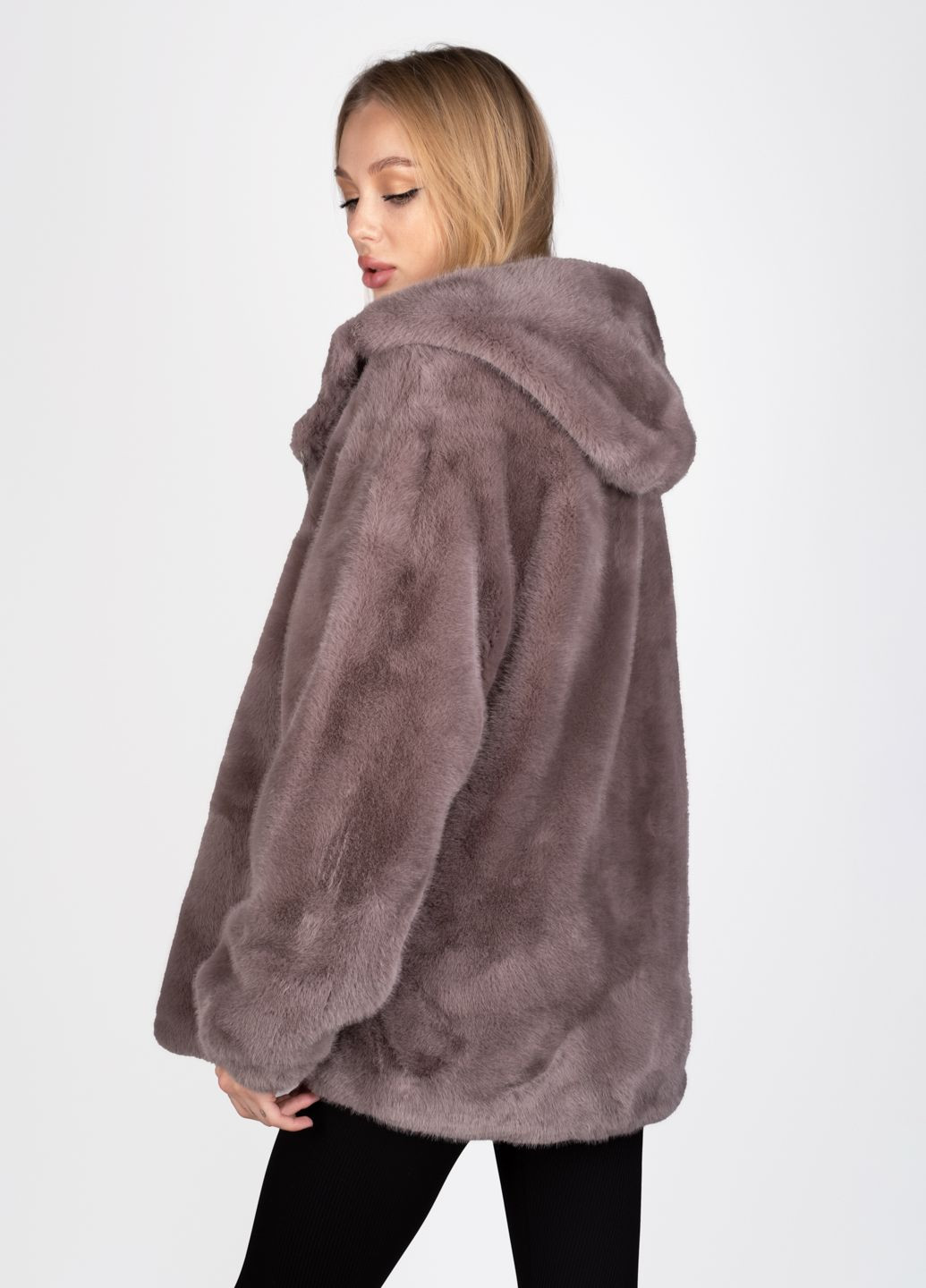 Коричнева зимня шуба жіноча 344778 Power