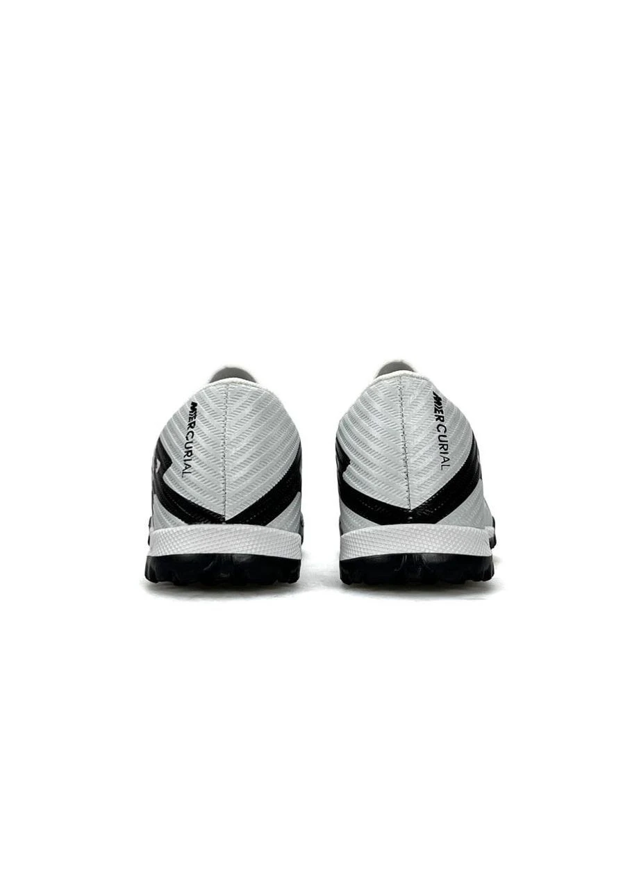 Белые демисезонные кроссовки мужские nike No Brand Air Zoom Mercurial Vapor 15 Academy TF White Grey Black