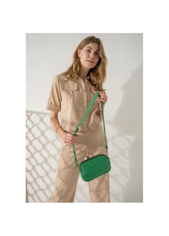 Сумка жіноча шкіряна через плече Holly зелена The Wings (302008401)