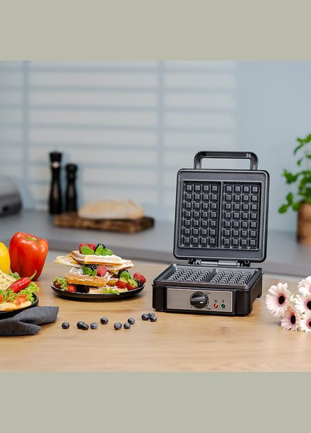 Вафельница ZWM0012 1200 Вт серебристая Zelmer (338538188)