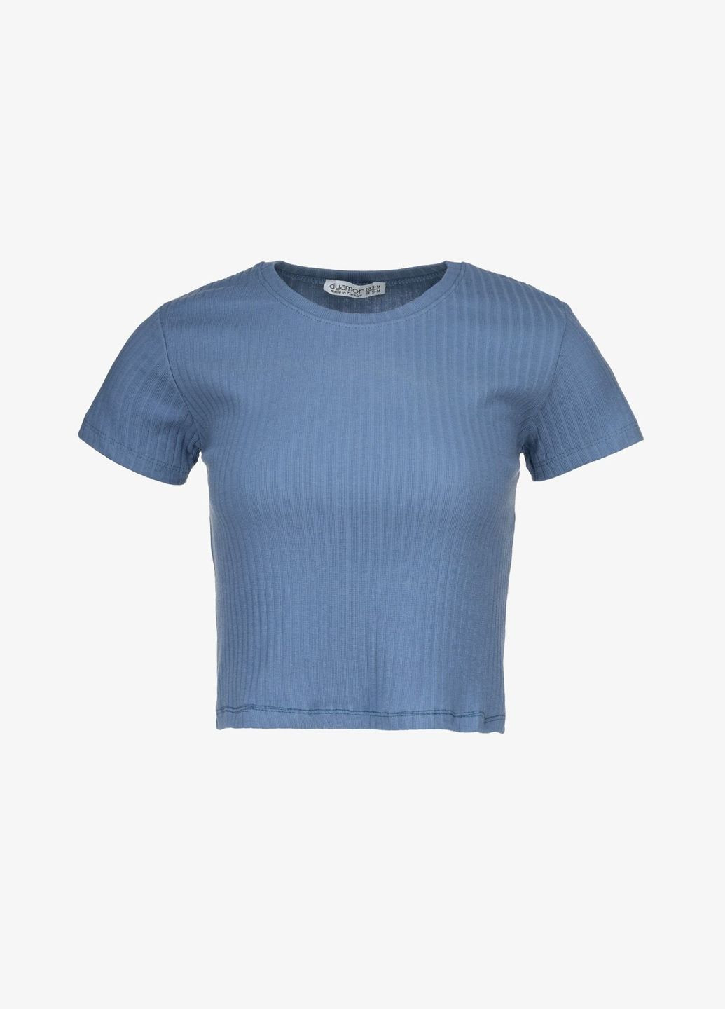 Топ однотонный женский 200284 Джинсовый shop (2000990998378) No Brand (364547750)