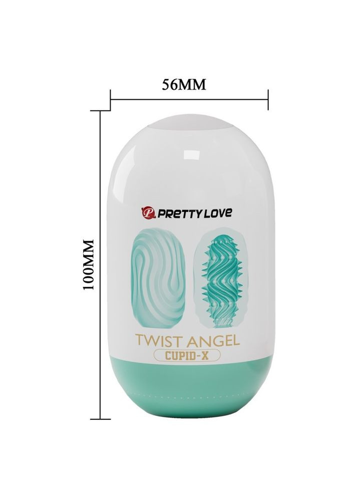 Яйце мастурбатор середнього розміру Pretty Love "Twist angel Cupid-X" від Baile LyBaile (297003017)