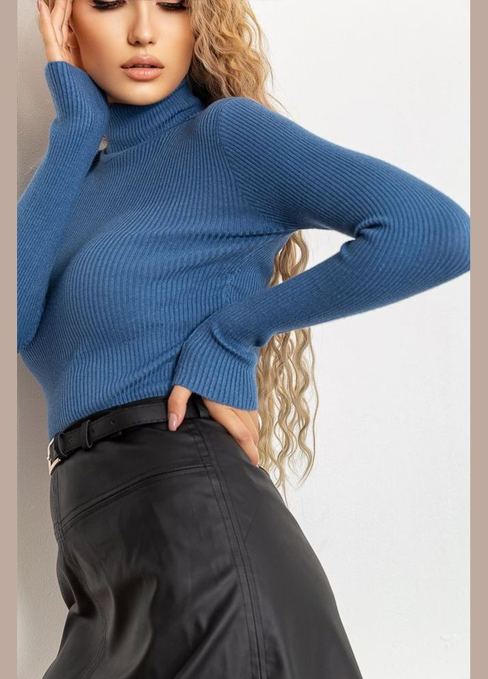 Стильний жіночий гольф у рубчик 204R001 Ager Водолазка (316431019)