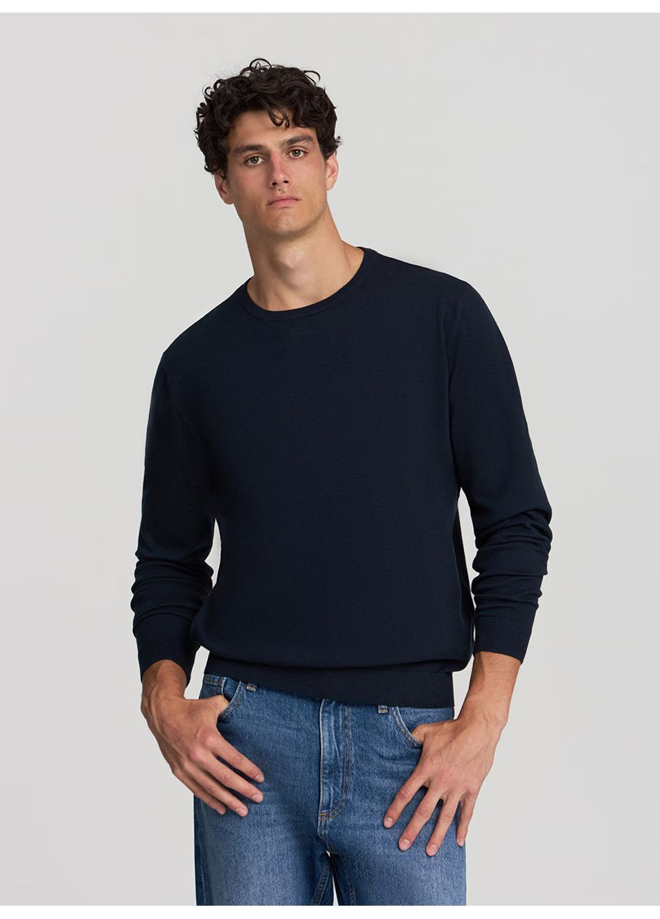 Темно-синій демісезонний светр чол Terranova