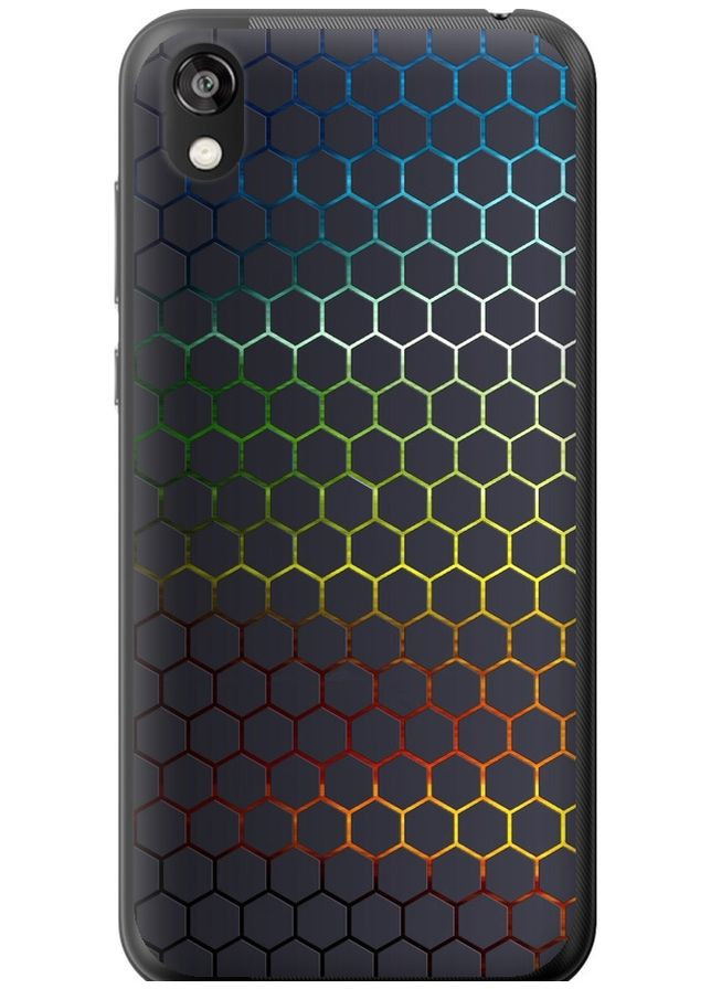 Силиконовый чехол 'Переливающиеся соты' для Endorphone Huawei Honor 8S (332210557)