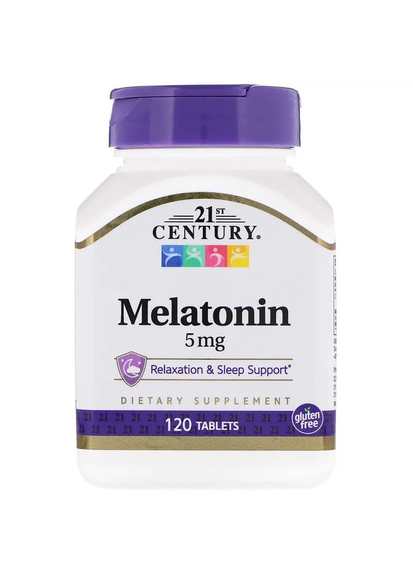 Мелатонін, 5 мг,, 120 таблеток 21st Century (326054429)