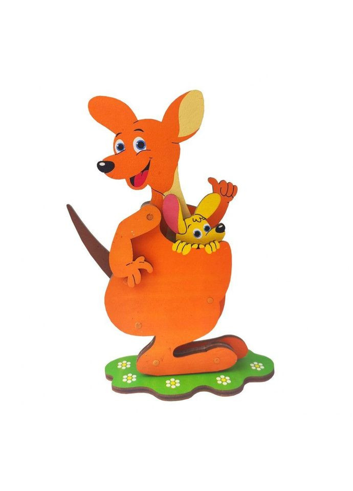 Дерев'яний конструктор "Кенгуру" Еco Дерево (172217) No Brand (362427363)