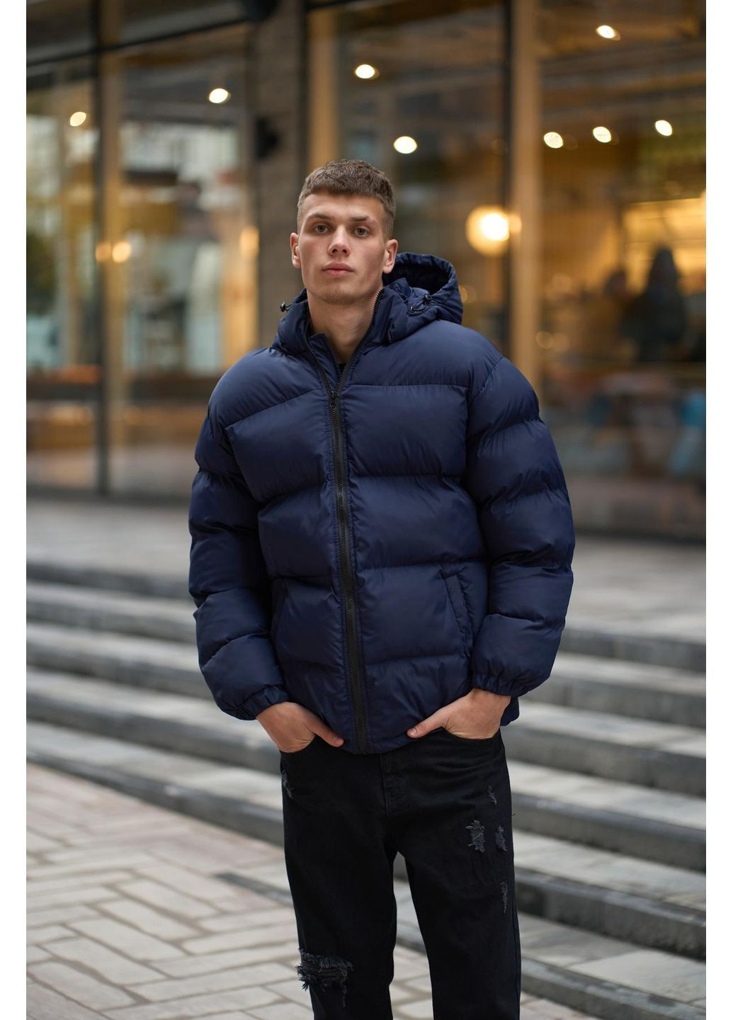 Синій Пуховик No Brand