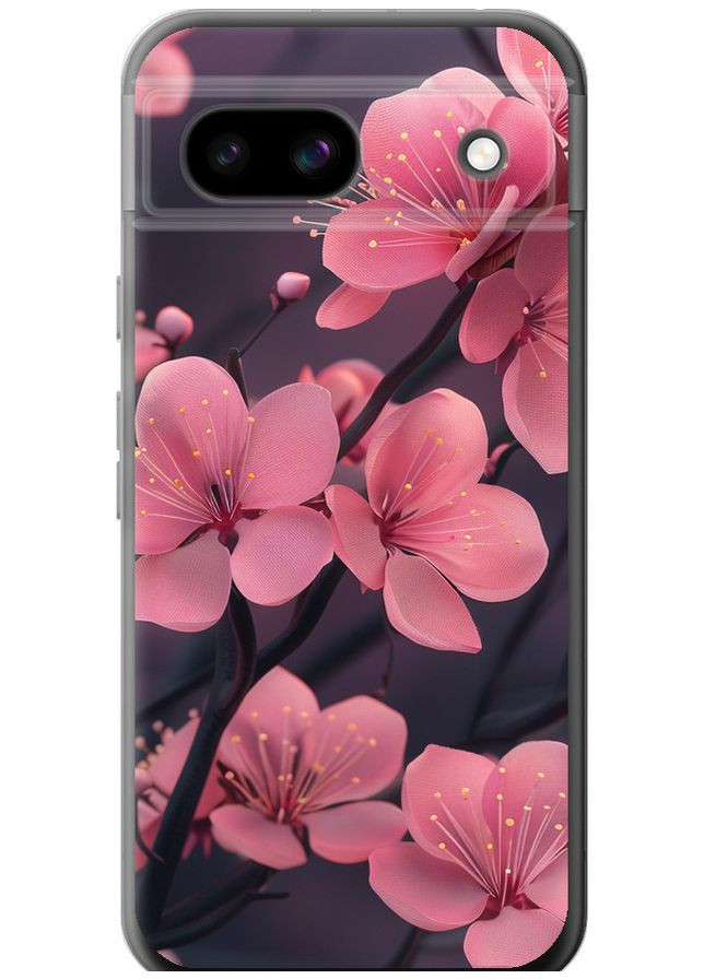 Силиконовый чехол 'Пурпурная сакура' для Endorphone Google Pixel 8A (315634652)