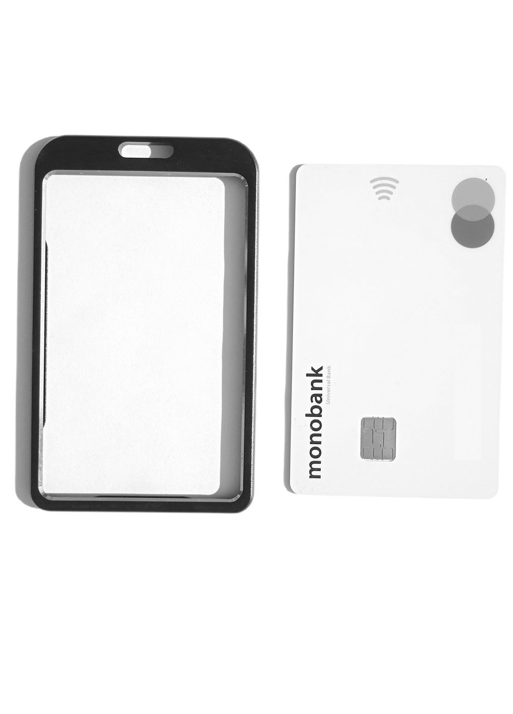 Обложка металлическая для документов в форме карты: водительских прав, ID паспорта или банковских карт Black Reform (305827646)