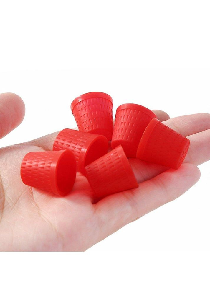 Наперсток для шиття, пластиковий, 1,8Х1,8 см, червоний No Brand (369503058)