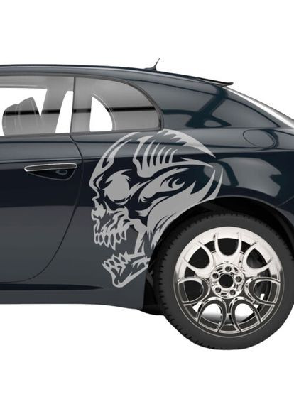 Наклейки смуги на крило авто 3D TUNING STUDIO Череп 650х430х0.060мм=2штуки No Brand (362500260)