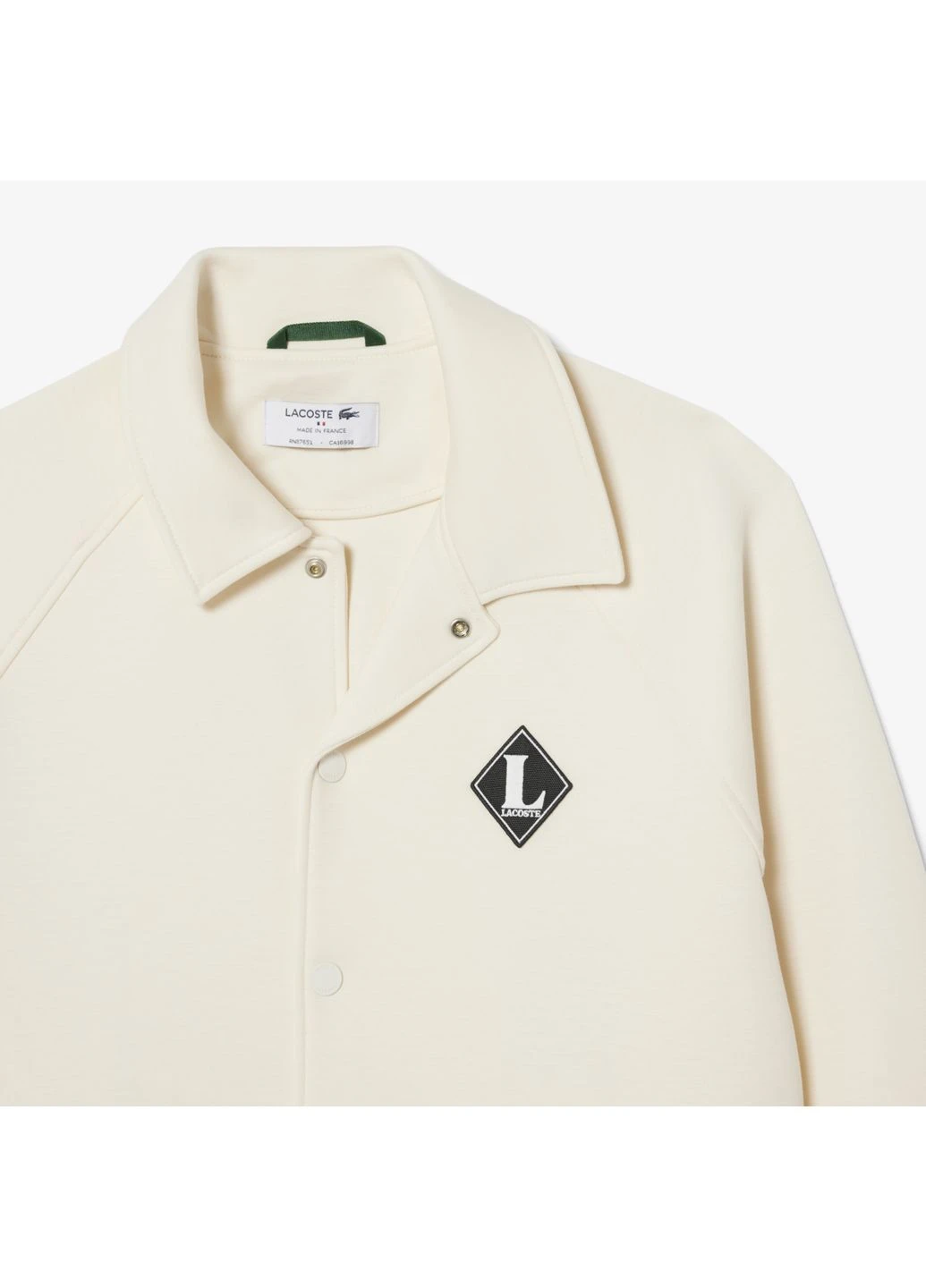 Кремовая демисезонная куртка Lacoste