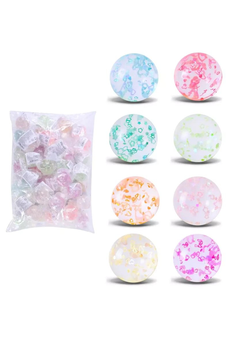 М'яч дитячий стрибунчик 4.5 см PR2501 Ціна за 50 штук у пакеті No Brand (362432467)