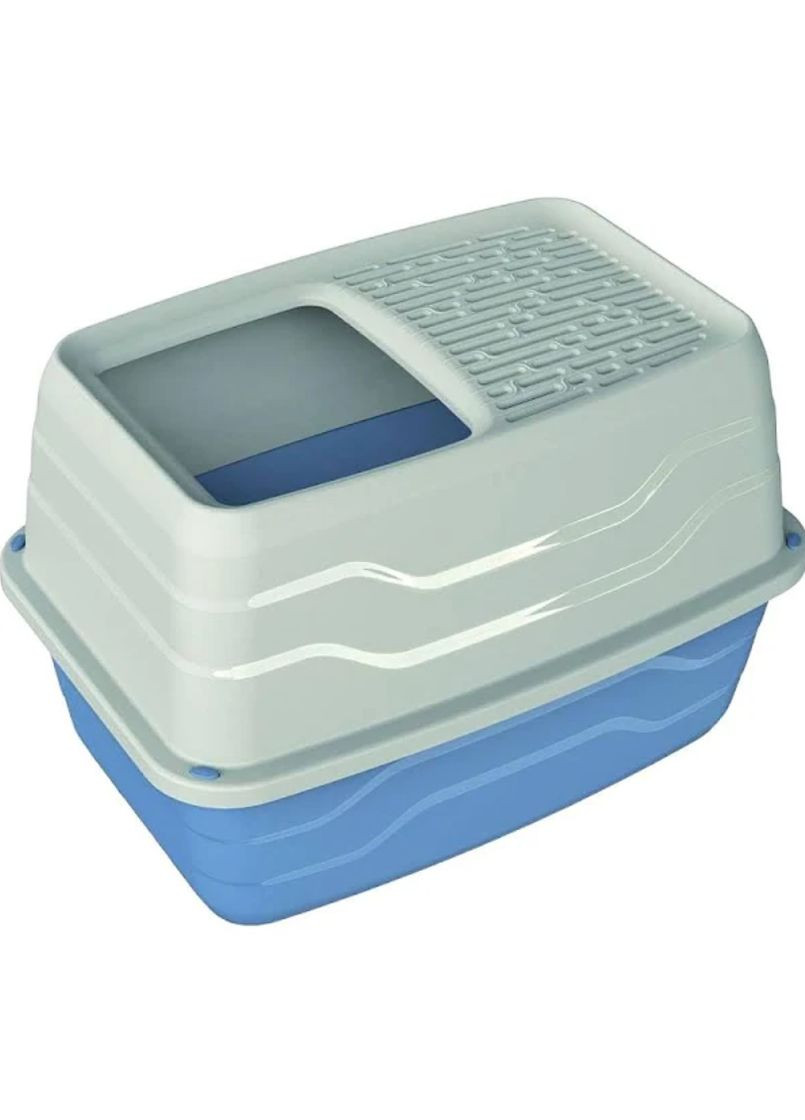 Туалет для кошек Salto с верхним входом, синий, 10525, 56х40х38 см Georplast (304424657)