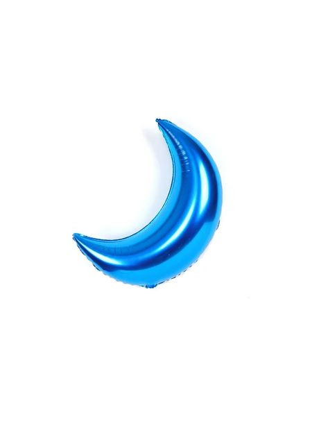 Фольгированный шар Луна синяя No Brand (345704408)