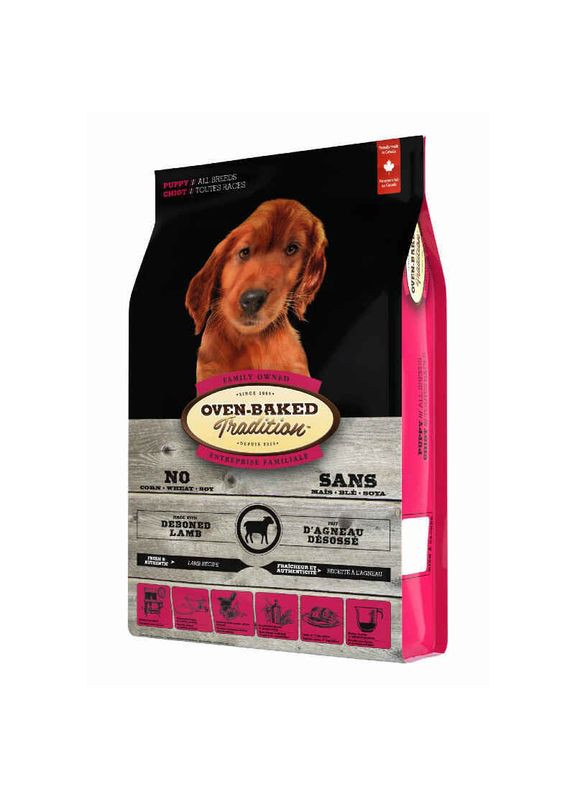 Cухой корм со свежим мясом ягненка для щенков различных пород Lamb Formula Puppy All Breeds - 10,44 кг Oven-Baked Tradition (329521604)