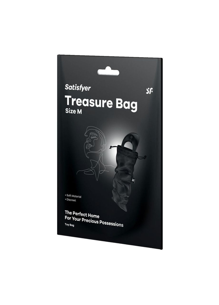 Мешочек для хранения игрушек Treasure Bag M Black Satisfyer (303907597)