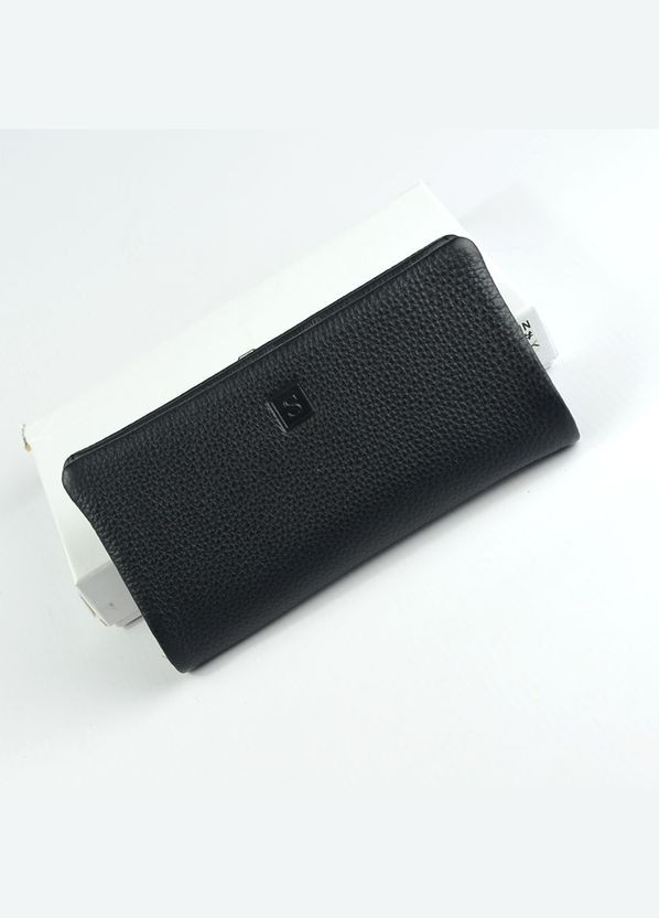 Черный женский кожаный классический кошелек портмоне на магнитах No Brand (305834003)