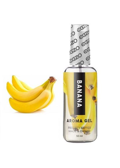 Съедобный гель-лубрикант Aroma Gel Banana со вкусом банана, 50 мл Egzo (303894656)