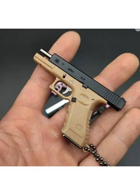 Брелок для ключів пістолет GLOCK G45 металевий (Койот) No Brand (360899181)